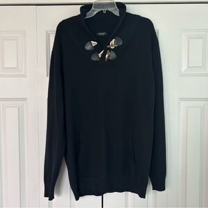 Coofandy Black Shawl Collar Sweater. Men’s L. Excellent Condition.
